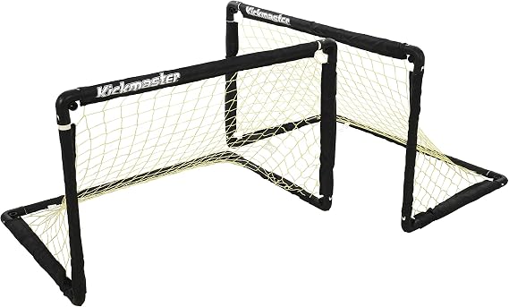 Kickmaster One-on-One Folding Goal Set - Black