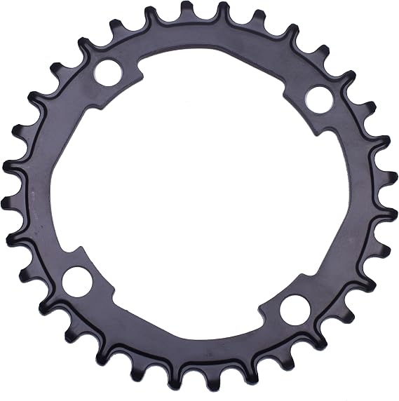 PROWHEEL 32T/34T/36T/38T/40T/42T/44T/46T/48T Chainring 104BCD Round Narrow Wide Single Bike Chainring for 9/10/11/12-Speed,MTB,e-Bike,Electric Bicycle,Road Bike,City Bike,Folding Bike,BMX