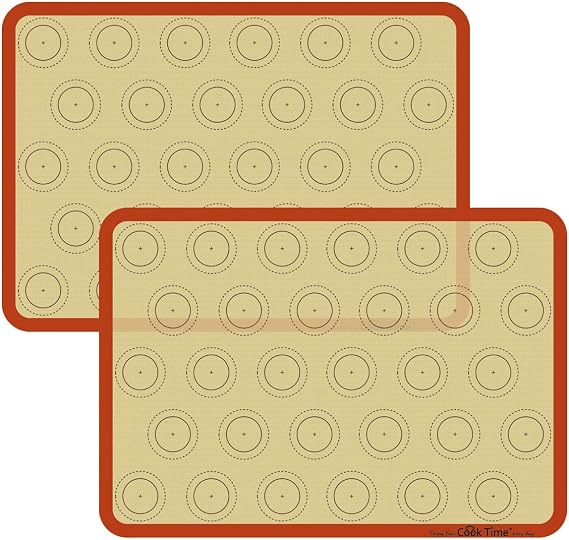Macaron Silicone Baking Mat - 2 Non Stick Silicon Macaroon Baking Sheet