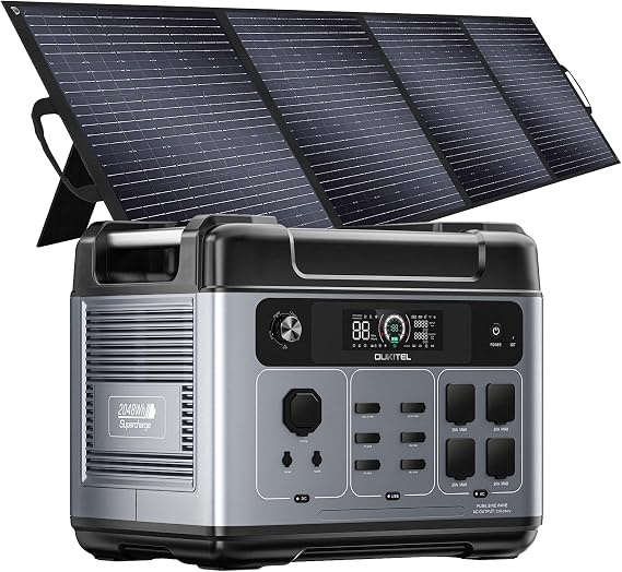 IEE Solar Generator 3200W With 200W Solar Panel Portable Power Station