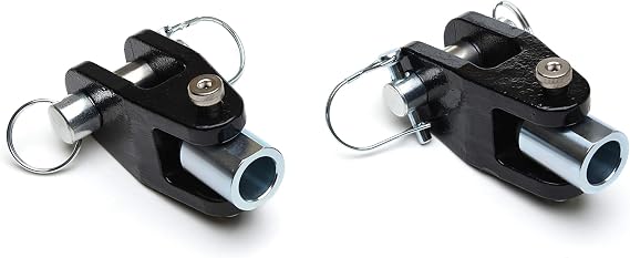 Roadmaster 035-1 Pair of Steel Off Road Towbar Adapters fits Bumpers with 1" Thick 'D' Tab | Durable Powder Coat | Heavy Duty | Easy Installation