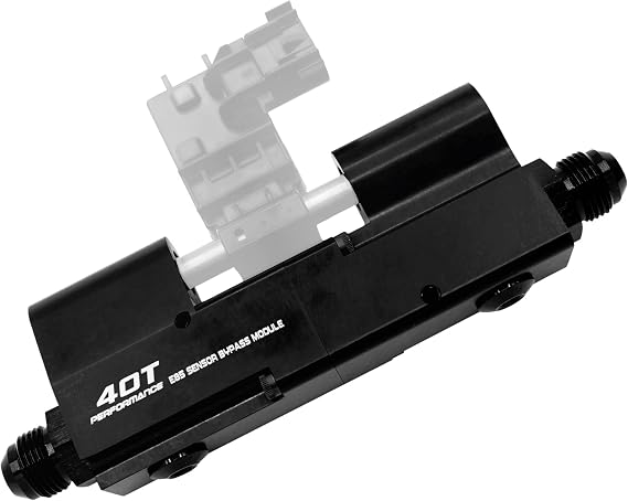 E85 Flex Fuel Sensor Bypass Module - 6AN 8AN Billet