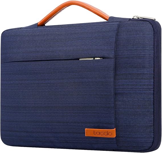 Lacdo 360 Protective Laptop Sleeve Case for 13 inch MacBook Air M5 A3449 (2026), M4 A3240 2025, M3 A3113 A2681 A2337 | 13" MacBook Neo A18 Pro A3404 (2026) | iPad Air/Pro 13 M5 Computer Bag, Blue