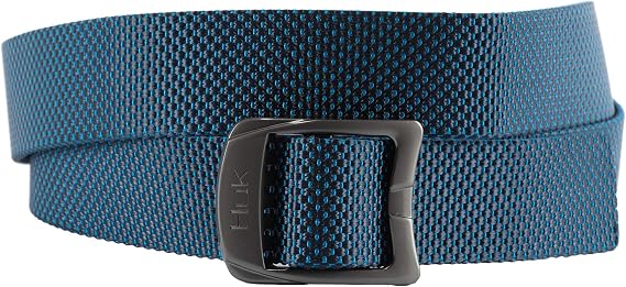 Huk Fishing Nylon Webbing Belt, Adjustable Sizing, Casual, Lifestyle, Quick Dry, 44" Max Length