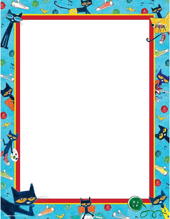 Edupress Pete The Cat Computer Paper, 8.5 inches X 11 inches