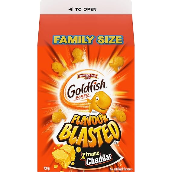 Pepperidge Farm Goldfish Flavour Blasted Xtreme Cheddar Crackers, 750g/26.5 oz., {Imported from Canada}