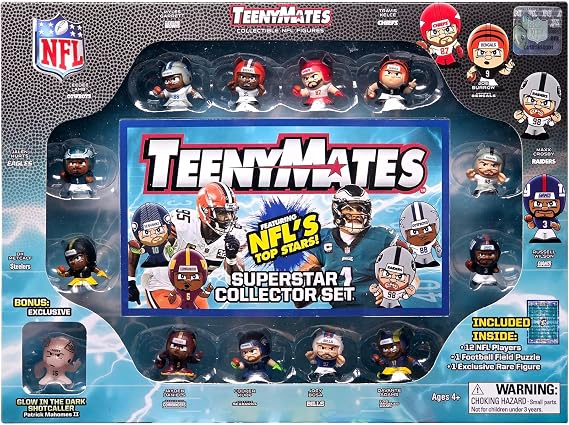 Teenymates Party Animal 2026 NFL Series 14 Figures, Team Colors, One Size NFL Series 14-2026 Collector's Gift Set