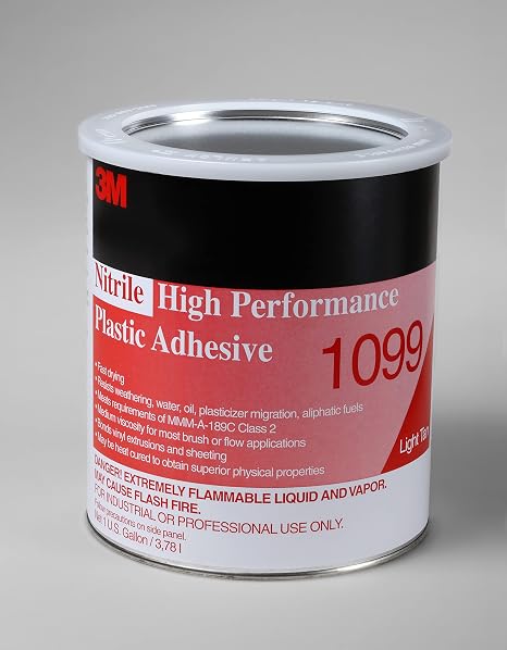 3M Nitrile High Performance Plastic Adhesive 1099, Tan, 1 Gallon Can