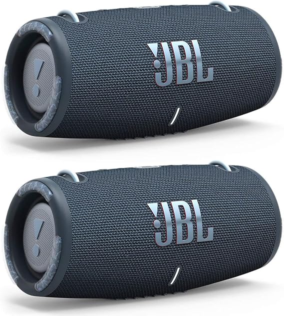 JBL Xtreme 3 Portable Bluetooth Waterproof Speakers - Pair (Blue)