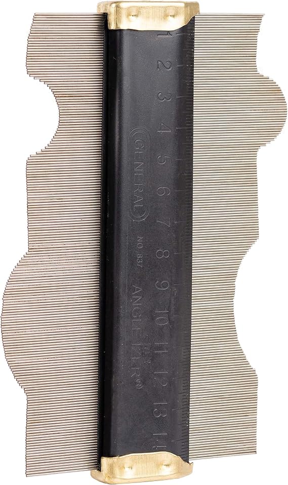 General Tools Contour Gauge 837 - 6" Angle Finder Tool for Home Improvement - Gadgets for Men