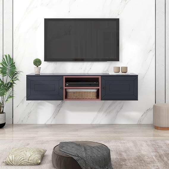 Television TV Stand, One Size, Black