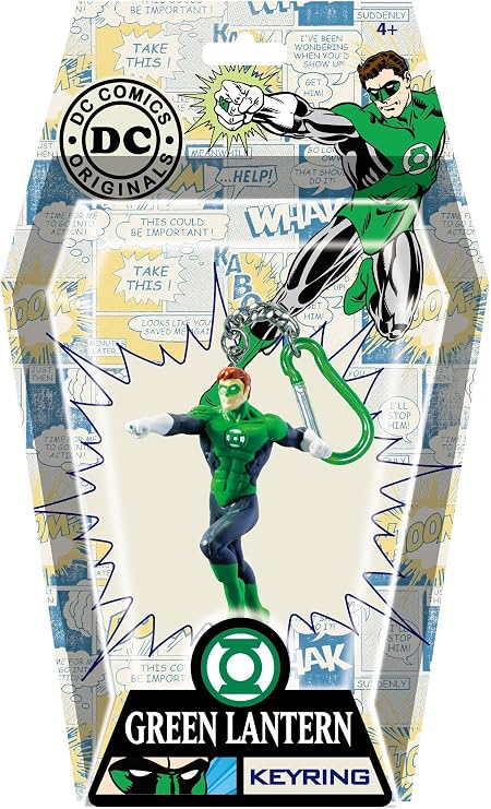 DC Green Lantern PVC Figural Key Ring,Multi-colored,1"