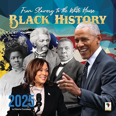 African American Expressions 2025 Wall Calendars - Monthly Calendars Celebrating Black Culture & History - 12x12 Hanging Calendar - 16 Months - Black History Calendar