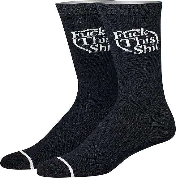 Cool Socks - So Done With It Sassy Funny Crew Socks, Size Large